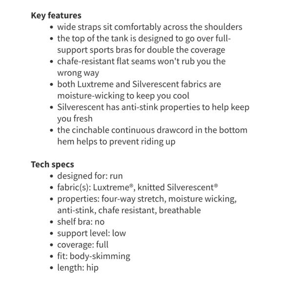 Lululemon Run: Tame Me Tank Heathered Menthol / Wee Stripe White Menthol sz 6 - Picture 3 of 10